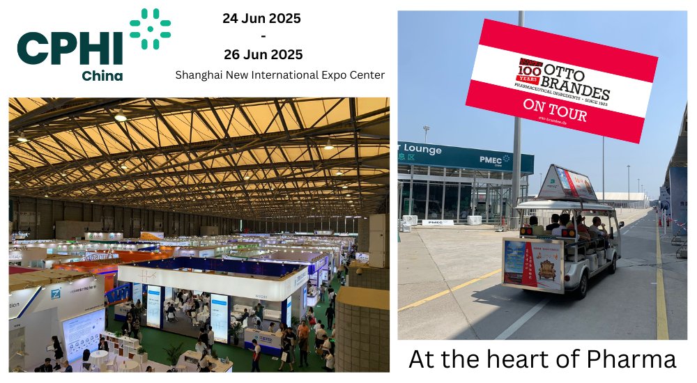 Messestand auf der CPHI China 2025 in Shanghai mit dem Team von Otto Brandes vor Ort